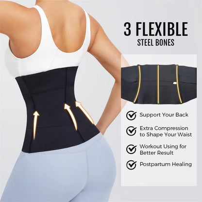 Waist Trainer Corset Women Binders Shapers Tummy Wrap Body Shapewear Slimming Belt Flat Belly Workout Postpartum Girdle