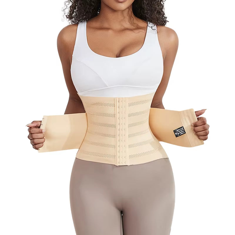 Waist Trainer Corset Women Binders Shapers Tummy Wrap Body Shapewear Slimming Belt Flat Belly Workout Postpartum Girdle