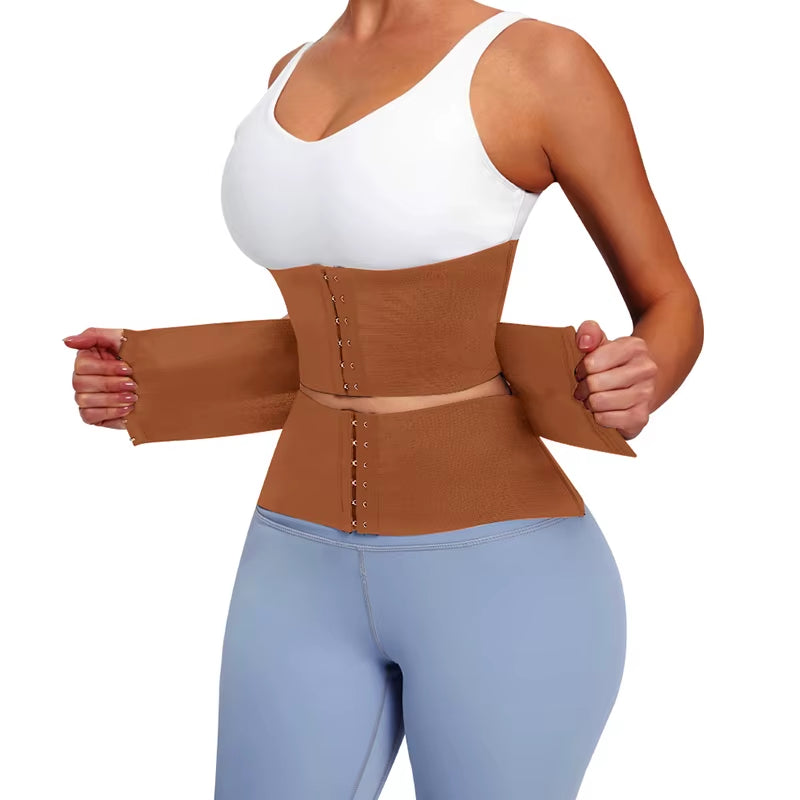 Waist Trainer Corset Women Binders Shapers Tummy Wrap Body Shapewear Slimming Belt Flat Belly Workout Postpartum Girdle